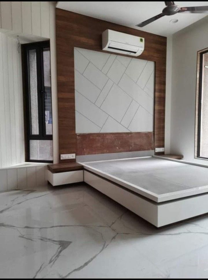 Upholstered Headboard Bed